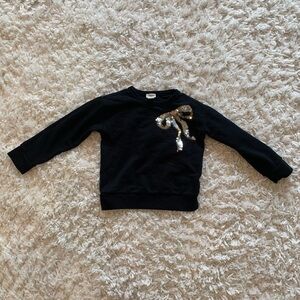 Crewcuts Sequin Bow Sweatshirt (XS, 4/5)